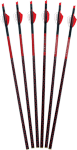 RED HOT XBOW ARROW 20 Inch CARBON HIGH VEL RED CAPTURE NOCK 6PK | 789516008266