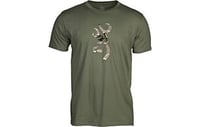 BROWNING SS T-SHIRT CAMO BUCKMARK GREEN/OVIX XLARGE | 048702501272