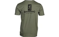 BROWNING SS T-SHIRT EMBLEM MILITARY GREEN XLARGE | 048702501395