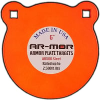 ARMOR 6 Inch AR500 STEEL GONG 3/8 Inch THICK STEEL ORANGE ROUND | 766567477654