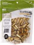 TOP BRASS ONCE FIRED UNPRIMED BRASS .40SW 100CT POUCH | .40 SW | 818424011423