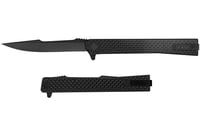 OCASO KNIVES SOLSTICE 3.5 InchFLDR CARBON FIBER/BLACK HARPOON | 850042713211