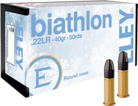 ELEY BIATHLON CLUB 22LR 40GR RN 50RD 100BX/CS | .22 LR | 650911031305
