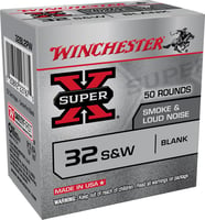 WINCHESTER SUPER-X 32 SW SMOKE  NOISE BLANKS 50RD 100BX/CS  | .32 SW | 020892227675