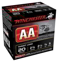 WINCHESTER AA 20GA 2.75 Inch 7/8OZ 9 1200FPS 250RD CASE LOT  | 20GA | 020892004870