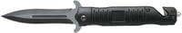 ABKT BLACK STILETTO ASSISTED OPENER 3.5 Inch BLADE W/BREAKER | 815949011631