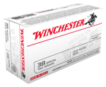 WINCHESTER USA 38 SPECIAL 150GR LEAD-RN 50RD 10BX/CS | 020892201934 | Winchester | Ammunition | Pistol 