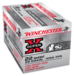 Winchester X22S Super-X Rimfire Ammo 22 SHORT, LRN, 29 Grains, 1095  | .22 SR | X22S | 020892100114