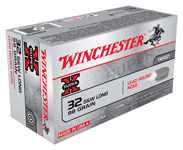Winchester Ammo X32SWLP Super X  32 SW Long 98 gr Lead Round Nose 50 Per Box/ 10 Case  | .32 SW Long | X32SWLP | 020892200456
