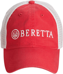 BERETTA CAP W/BERETTA LOGO COTTON MESH BACK MARS RED | 0082442874418
