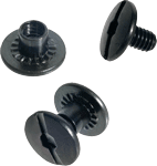 TOC CHICAGO SCREW SET 6 PIECES BLACK | 051057603119