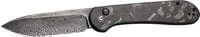 CIVIVI KNIFE ELEMENTUM 3.47 Inch MARBLE CARBON FIBER/BLK STNWSH | 672975137960