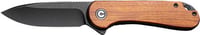 CIVIVI KNIFE ELEMENTUM 2.96 Inch WOOD/BLACK STNWSH D2 LNR LOCK | 672975135591