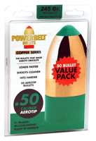 Powerbelt AeroTip Copper-Plated Muzzleloader Bullets .50 cal 245 gr AERO-TIP 50/ct | 043125025893