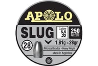 Hatsan Apolo Slug Air Rifle Pellets .22 Cal 28 gr 250/ct  | .22 | 0763571840276