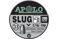 HATSAN APOLO 25 SLUG 33 GRAIN 200 PACK | .25 | 763571840290
