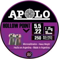 Hatsan Apolo Hollow Point Air Rifle Pellets .22 Cal 18 gr 250/ct | .22 | 0763571840528
