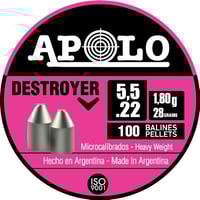 Hatsan Apolo Destroyer Air Rifle Pellets 22 Cal 28 gr 100/ct  | .22 | 0763571840306