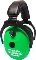 PRO EARS REVO EAR MUFF ELECTRONIC NEON GREEN | 751710503465