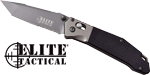 Master Cutlery Elite Tactical Folding Knife 3 1/2 Inch Blade Black | 805319408321