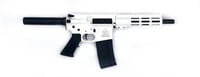Great Lakes AR15 Pistol .223 Wylde 30rd Magazine 7.5 Nitride Barrel White Finish | .223 REM 5.56x45mm NATO | 638457789379