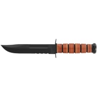 KABAR FIGHTING/UTILITY KNIFE 7 Inch SRRTD W/LTHR SHTH US ARMY | NA | 617717212192