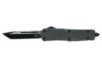 TEMPLAR KNIFE LARGE OTF CARBON FIBER 3.5 Inch BLACK TANTO | LCF231 | 093674807884