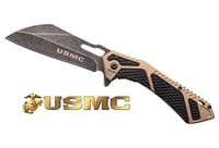 MC USMC 3.75 Inch WHARNCLIFFE FOLDER BLACK/FDE | 805319430292