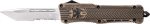 COBRATEC MEDIUM CTK1 OTF DESERT SAND 3 Inch TANTO SERRATED | 099654024647