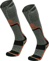 MOBILE WARMING MENS PREMIUM 2.0 MERINO HTD SOCKS GRAY LRG | 741718392697