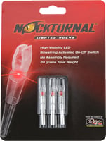 NOCKTURNAL LIGHTED NOCK G-SERIES RED 3/PACK | 818322010498 | Nockturnal | Archery | Arrows & Bolts | Nocks