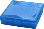 MTM AMMO BOX .22LR 100ROUNDS CLEAR BLUE | 026057117249