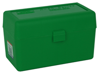 MTM AMMO BOX MAGNUM RIFLE 50ROUNDS FLIP TOP STYLE GREEN | 026057229102