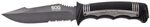 SOG KNIFE SEAL STRIKE 4.9 Inch FXD BLACK SERRATED W/MOLDED SHEATH | 729857002493