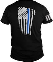 PRINTED KICKS THIN BLUE LINE BTTL FLG MENS TSHIRT BLK XXL | 768413673067