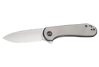 WE KNIFE ELEMENTUM 2.96 Inch GRAY TITANIUM/SATIN 20CV FRAME LCK | 763416240728