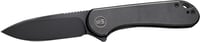 WE KNIFE ELEMENTUM 2.96 Inch BLACK TITANIUM/STNWSH 20CV FRM LOCK | 763416240742