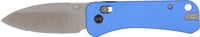 WE KNIFE BANTER 2 2.87 Inch BLUE ALUMINUM/SATIN CROSSBAR LOCK | 689826337363