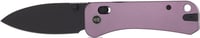 WE KNIFE BANTER 2 2.87 Inch PURPLE ALUMINUM/BLK STNWASH CROSSBAR | 689826337370