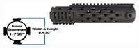 YHM FOREARM TJ COMPETITION FOR AR15 CARBINELENGTH | 816701011180