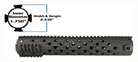 YHM FOREARM TJ COMPETITION FOR AR15 RIFLE LENGTH | 816701011203
