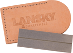 LANSKY SHARPENERS 3 Inch DIAMOND POCKET STONE W/ LEATHER POUCH | 080999094501