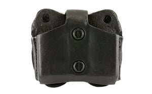 DESANTIS DOUBLE MAG POUCH OWB LEATHER SINGLE STACK 10/45 BL | 792695236382