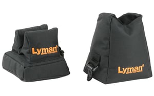 LYMAN CROSSHAIR SHOOTING BAG COMBO FRONT  REAR BLACK NYLON | 011516778055