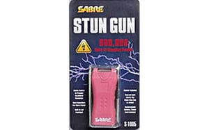 SABRE STUN GUN FLASHLIGHT MINI W/HOLSTER 1.600uC PINK | 023063808048
