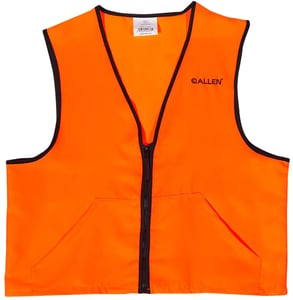 ALLEN DELUXE HUNTING VEST ORANGE MEDIUM 2 FRONT POCKETS | 026509026761