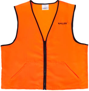 ALLEN DELUXE HUNTING VEST ORANGE LARGE 2 FRONT POCKETS | 026509026778