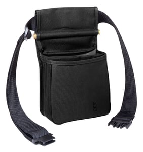 BOB ALLEN ORIGINAL DIVDED SHELL POUCH WITH BELT BLACK | 019691180007