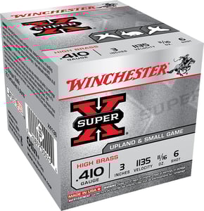 WINCHESTER SUPER-X 410 3 Inch 11/16OZ 6 25RD 10BX/CS  | .410GA | 020892000254