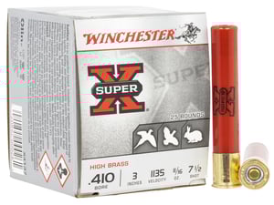 WINCHESTER SUPER-X 410 3 Inch 11/16OZ 7.5 25RD 10BX/CS  | .410GA | 020892000261